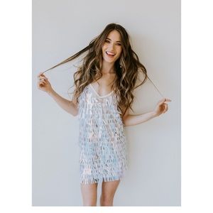 Untamed Petals Disco Party Dress